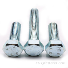 8.8 Grade Blue White Zinc Outer Hexagon Bolt DIN933